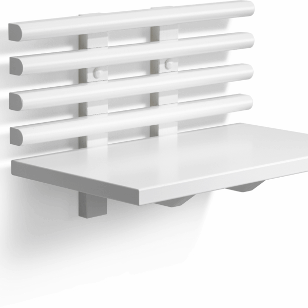 Sengebord med hylde Oscarssons Möbel Zana hvidlakeret 26Ã40Ã25 cm